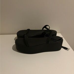 Black Platform Sandals